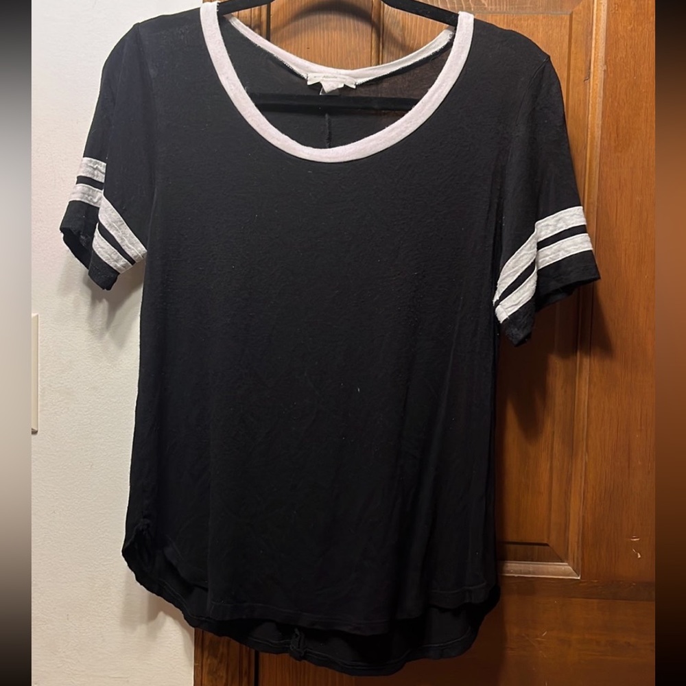 varsity stripped t shirt size M
